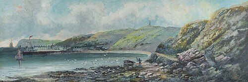 Aberystwyth from Alltwen, 1900, Alfred Worthington