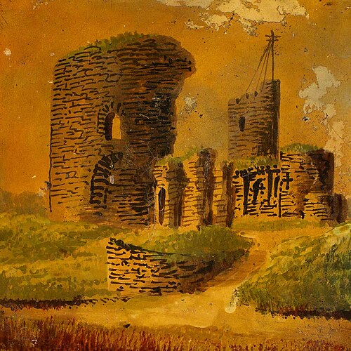 Aberystwyth Castle, 1900, Alfred Worthington