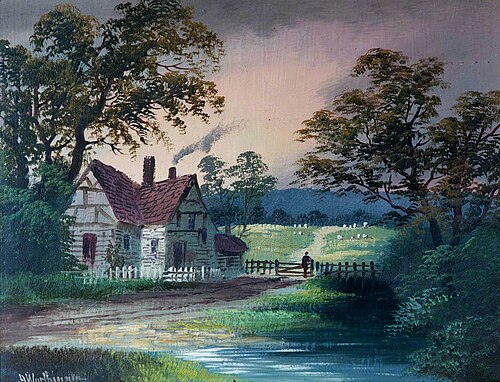 Half-Timbered House, 1900, Alfred Worthington