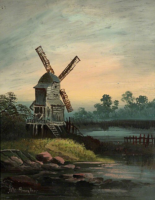 A Windmill, 1900, Alfred Worthington