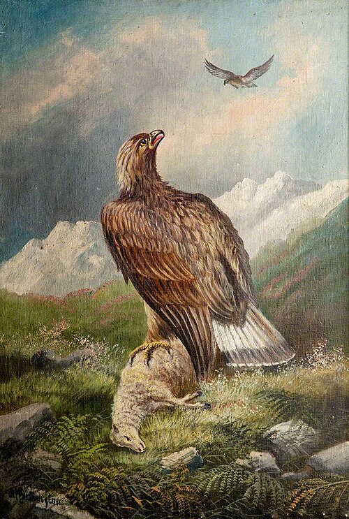 Eagle with Lamb, 1900, Alfred Worthington