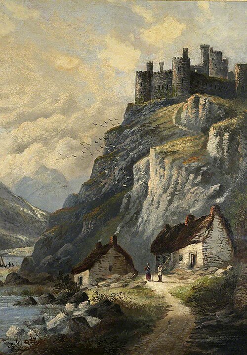 Harlech Castle, 1900, Alfred Worthington