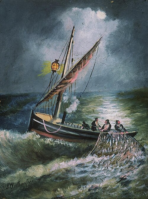 Aberystwyth Trawler, 1890, Alfred Worthington