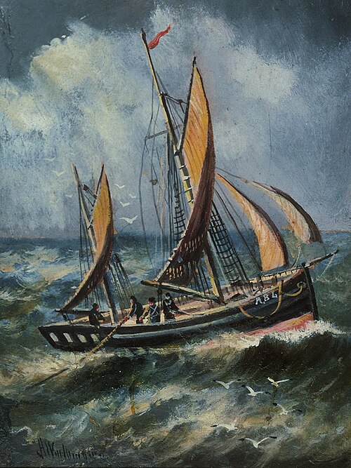 Aberystwyth Trawler, 1890, Alfred Worthington