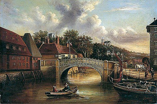 View of Stoke Bridge, Suffolk, 1880, Isaac Sheppard