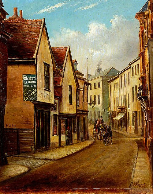 Carr Street, Ipswich, 1888, Isaac Sheppard