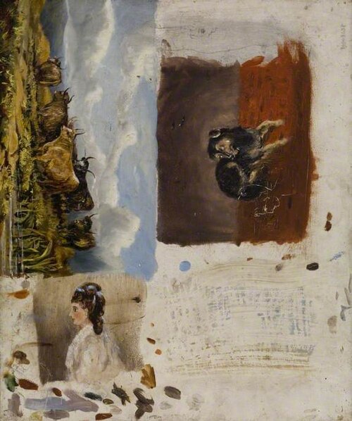 Sketch of Cows and Horses (verso), , Aline Thellusson