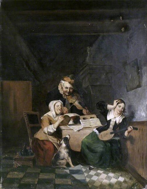 A Music Party (after Wilhelm Schumann), 1875, Aline Thellusson