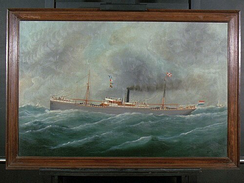Vrachtstoomschip 'Kediri' (I), 1907, Edmond Victor Charles Adam