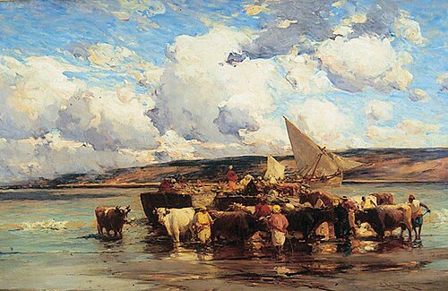 Embarking Cattle, Morocco, , Edmund Aubrey Hunt
