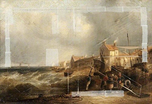 Village of Newhaven, near Edinburgh, , Edmund Glover