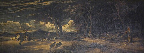Wild Boar Hunt at Xanthus in Lycia (copy after William James Müller), 1845, Edmund Gustavus Müller