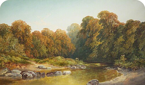 View of the East Lyn, 1850, Edmund Gustavus Müller