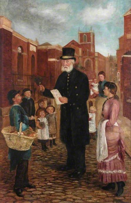 Tommy Sanderson, Town Crier, 1884, J. Gillis Brown