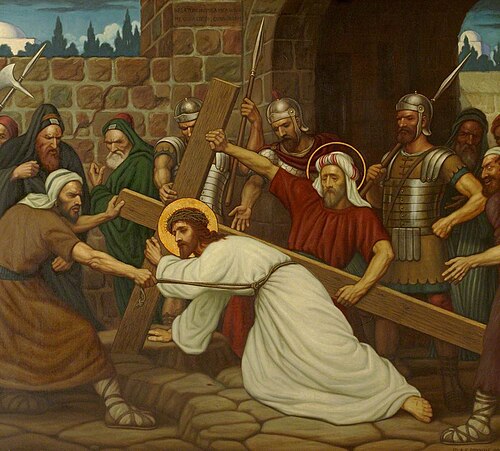 Jesus Falls the Second Time (part of ‘Stations of the Cross’), 1920, Edward Arthur Fellowes Prynne