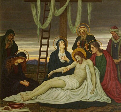 Jesus is Taken down from the Cross (part of ‘Stations of the Cross’), 1921, Edward Arthur Fellowes Prynne