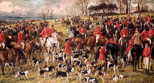 A Kill with the Whaddon Chase Foxhounds, 1889, Allen Culpeper Sealy