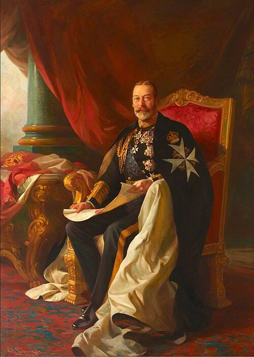 HM King George V (1865–1936), 1928, Edward Caruna Dingli