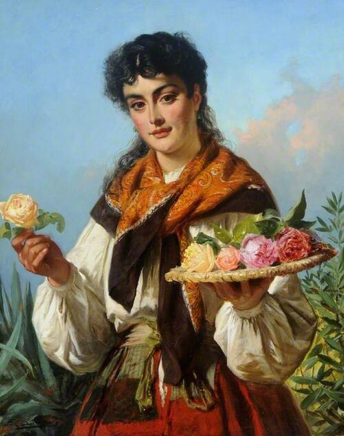The Flower Girl, , Edward Charles Barnes