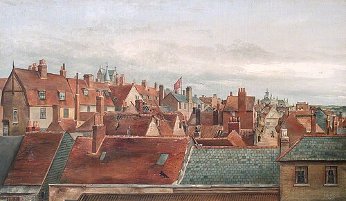 Old Middle Row, Croydon, Surrey, 1893, Edward Costar