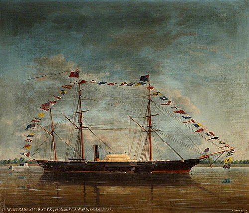 H.M. Steam Sloop 'Styx', 1863, Edward Everard Arnold
