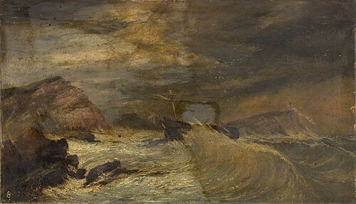 Wreck at the Mumbles, , Edward Francis Drew Pritchard