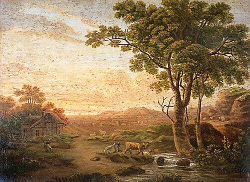 Landscape with Cattle and a Stream, , Margaret Hazlitt