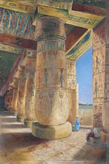 The Temple of Medinet Habu, Egypt, , Amelia Mary Ann Heelas