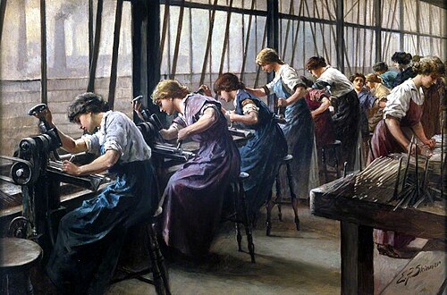 File Cutters, 1917, Edward Frederick Skinner