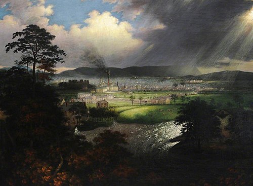 View of Cockermouth, 1860, Samuel Crossthwaite