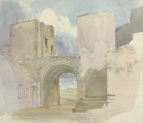 Gateway at Bamburgh Castle, 1810, Edward Hastings