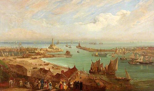Sunderland Harbour from Roker, , Edward Hastings