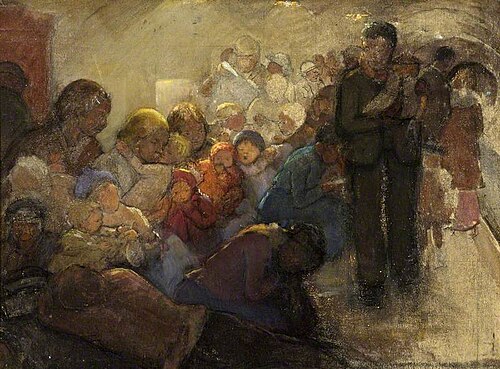 Air Raid Shelter, 1916, Amy J. Drucker