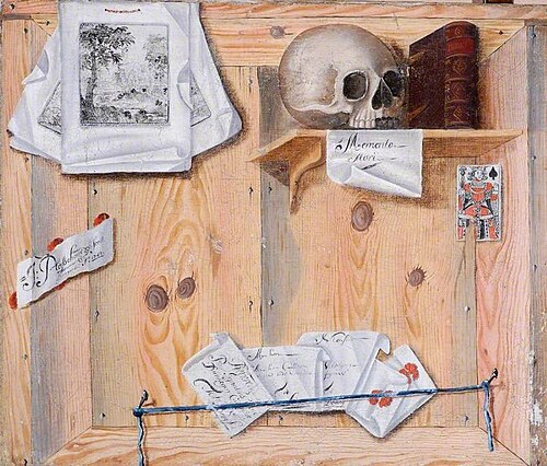 Trompe l'oeil Still Life, 1743, Jacobus Plasschaert