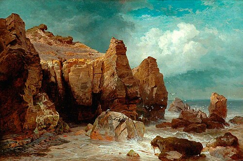 On the Yorkshire Coast, 1873, Edward Henry Holder