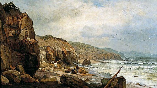 Cornelian Bay, Scarborough, 1878, Edward Henry Holder
