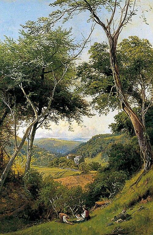 Rievaulx Abbey, from the South, 1880, Edward Henry Holder