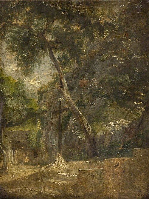 Crucifix in a Landscape, , Samuel Parrot