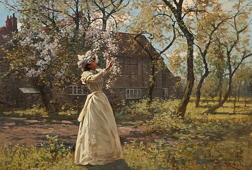 An Old English Orchard, , Samuel Reid
