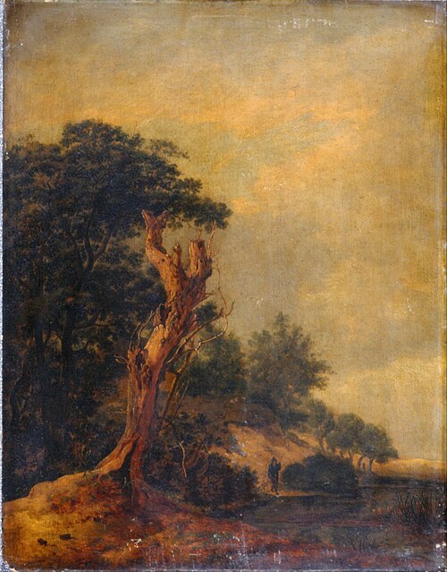 Landscape in imitation of Jacob Ruisdael, 1811, Samuel Woodburn