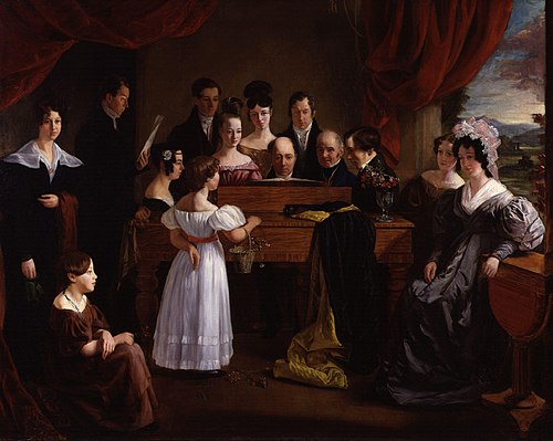 The Novello Family, 1830, Edward Petre Novello