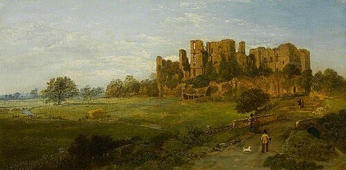 June Morning, Kenilworth Castle, Warwickshire, 1865, Edward Price
