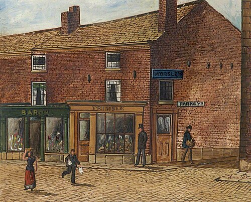 Trimble’s Shop, Bury, 1870, James 'Clock' Shaw