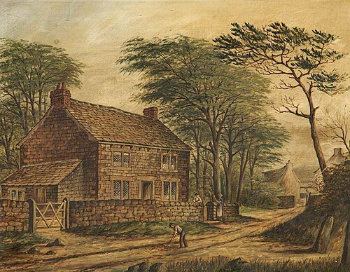 A Cottage in Bury, 1877, James 'Clock' Shaw