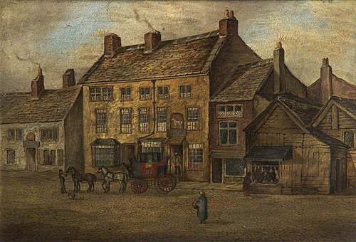The Old White Horse, Fleet Street, 1878, James 'Clock' Shaw