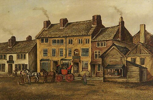 The Old 'Grey Mare Inn', Market Place, Bury, 1878, James 'Clock' Shaw