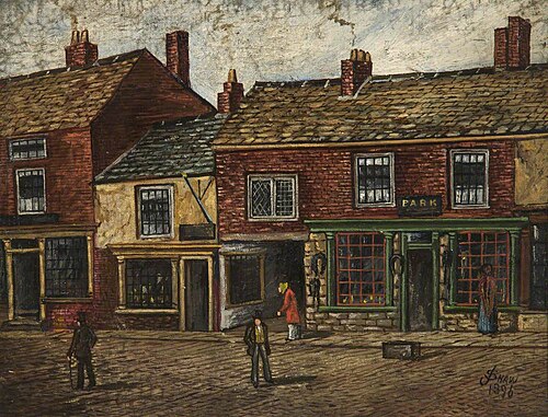 Clough Street, Bury, 1896, James 'Clock' Shaw