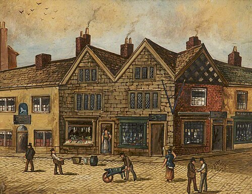 Top of Bolton Street, Bury, 1868, 1897, James 'Clock' Shaw