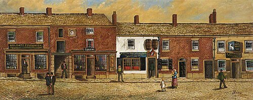 The Old Market Place, Bury, 1860, 1907, James 'Clock' Shaw