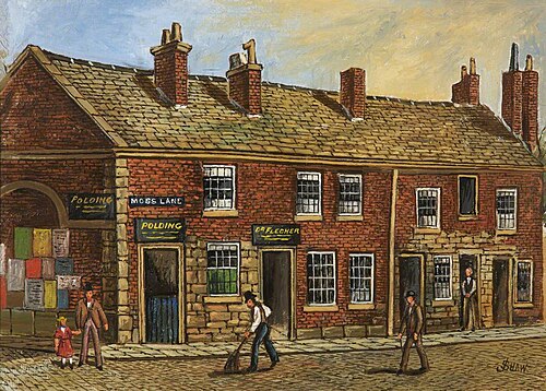 Old Moss Lane, Bury, 1859, , James 'Clock' Shaw